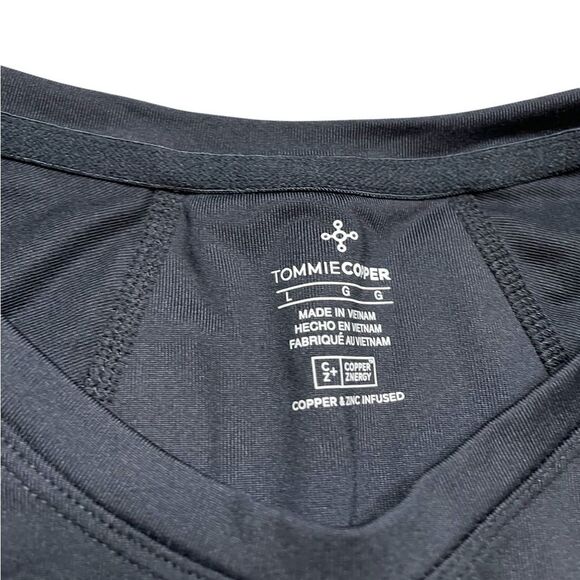 TOMMIE COPPER Back Support Shirt Black Size Large - Picture 5 of 5